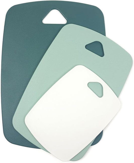 Cutting Board Set for Kitchen, Set of 3 | Plastic, Large-Small, Dishwasher Safe, BPA Free