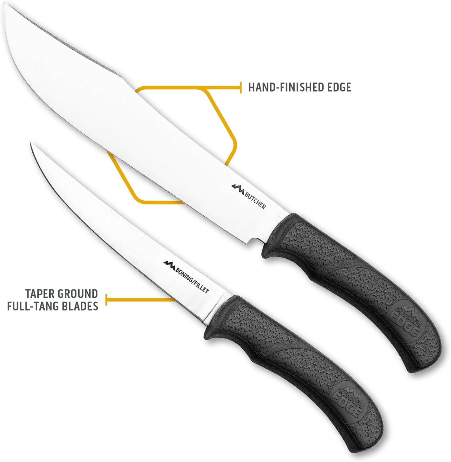 Game-Pro 11-Piece Butcher Knife Set | Caping & Boning Knives, Deer Skinning Knife, Bone Saw, Game Shears, Sharpener & Rib Spreader in Hard-Side Case | Elite Elk & Deer Hunting Gear