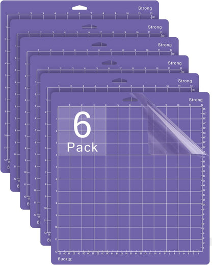 Standard Cutting Mat 12x12 in, 3 Pack Adhesive Sticky Green Mats | Compatible With Cricut Maker/Explore, Replacement Accessories for Crafts, DIY Gifts, Sticky Surfce keeps Materials Locked