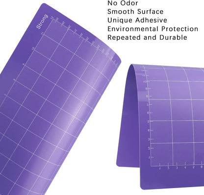Standard Cutting Mat 12x12 in, 3 Pack Adhesive Sticky Green Mats | Compatible With Cricut Maker/Explore, Replacement Accessories for Crafts, DIY Gifts, Sticky Surfce keeps Materials Locked