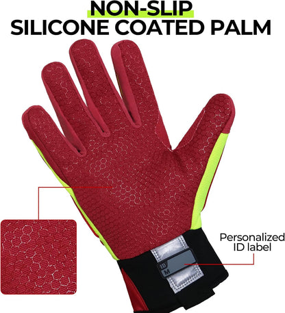 Anti Vibration Gloves, SBR Padding, TPR Protector, Mechanic Work Gloves