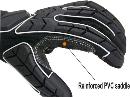 Anti Vibration Gloves, SBR Padding, TPR Protector, Mechanic Work Gloves