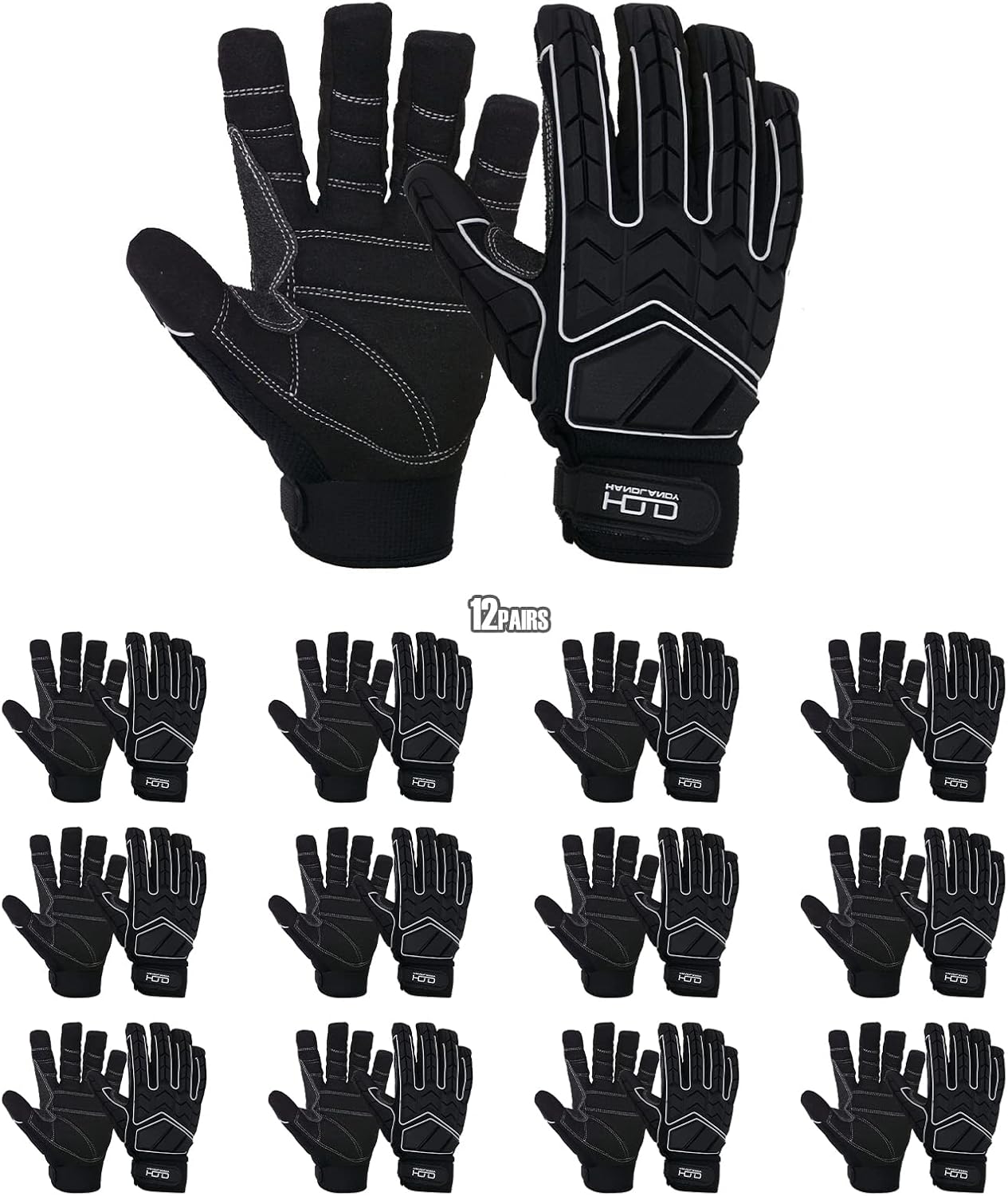 Anti Vibration Gloves, SBR Padding, TPR Protector, Mechanic Work Gloves