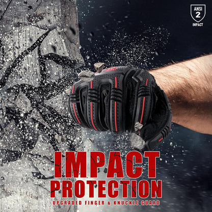 Anti Vibration Gloves, SBR Padding, TPR Protector, Mechanic Work Gloves