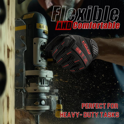 Anti Vibration Gloves, SBR Padding, TPR Protector, Mechanic Work Gloves