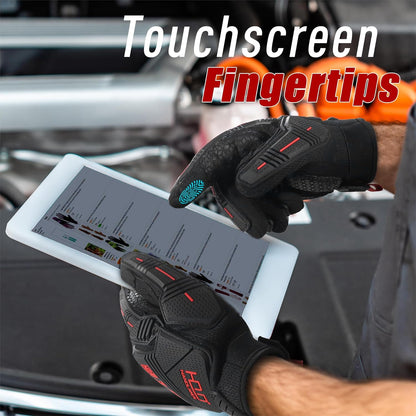 Anti Vibration Gloves, SBR Padding, TPR Protector, Mechanic Work Gloves