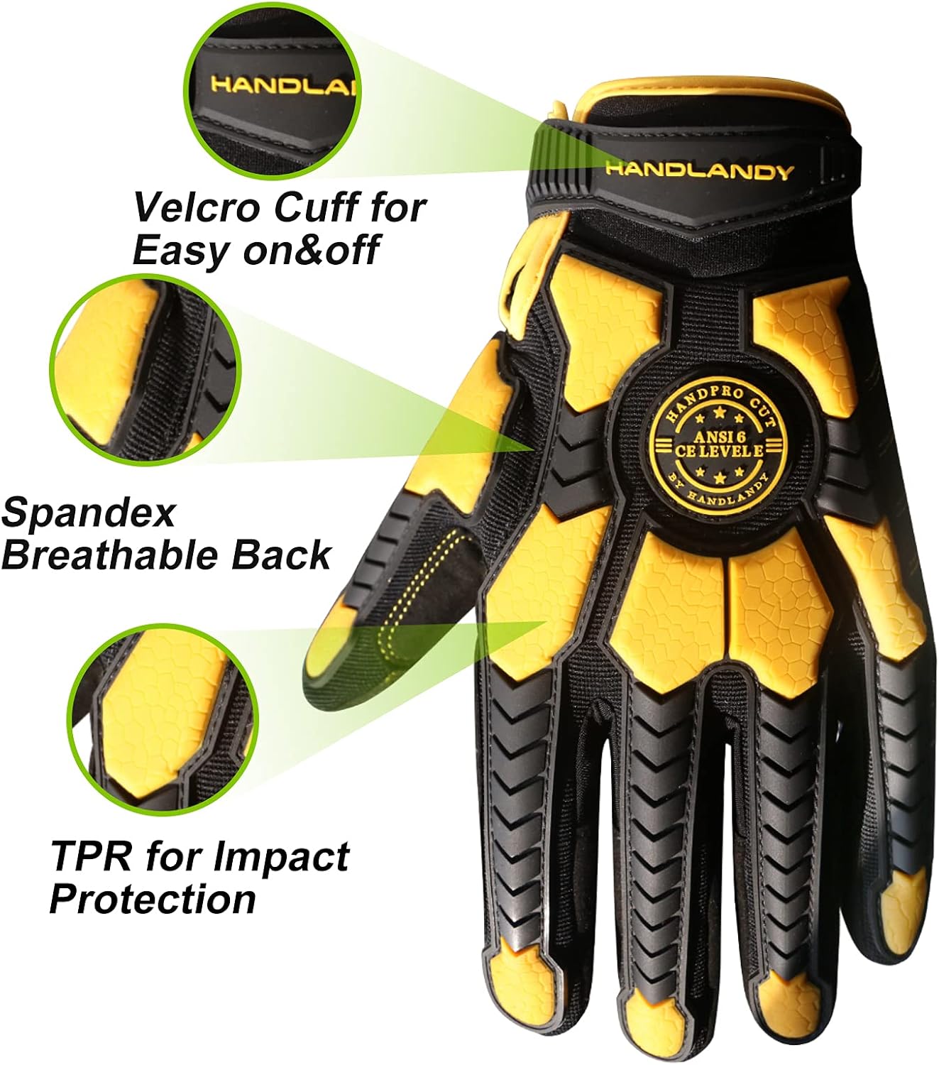 Anti Vibration Gloves, SBR Padding, TPR Protector, Mechanic Work Gloves
