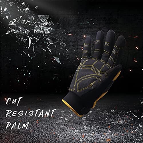 Anti Vibration Gloves, SBR Padding, TPR Protector, Mechanic Work Gloves