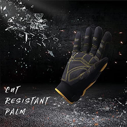 Anti Vibration Gloves, SBR Padding, TPR Protector, Mechanic Work Gloves