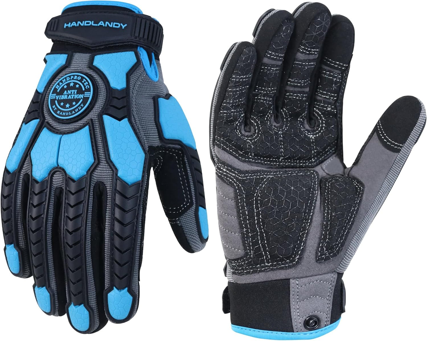 Anti Vibration Gloves, SBR Padding, TPR Protector, Mechanic Work Gloves