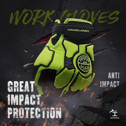 Anti Vibration Gloves, SBR Padding, TPR Protector, Mechanic Work Gloves
