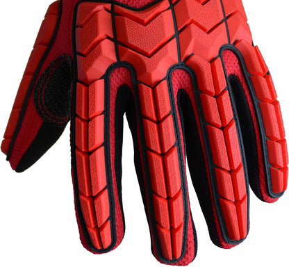 Anti Vibration Gloves, SBR Padding, TPR Protector, Mechanic Work Gloves