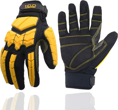 Anti Vibration Gloves, SBR Padding, TPR Protector, Mechanic Work Gloves