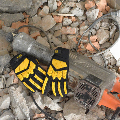Anti Vibration Gloves, SBR Padding, TPR Protector, Mechanic Work Gloves