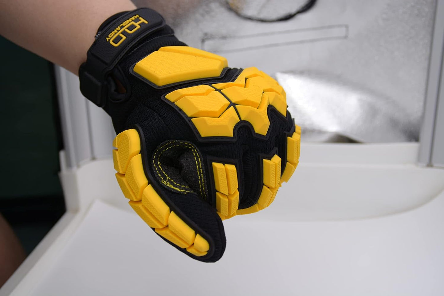 Anti Vibration Gloves, SBR Padding, TPR Protector, Mechanic Work Gloves
