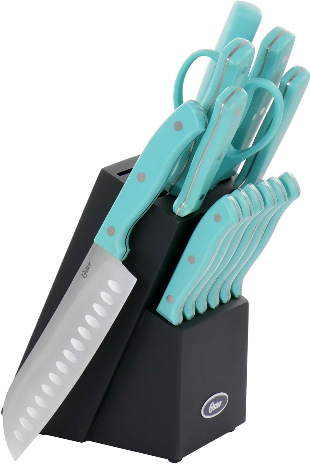Gunderson 6-Piece Kitchen Knife Block Set, Stainless Steel Kitchen Knife Set With Sharp Blades and Wooden Block