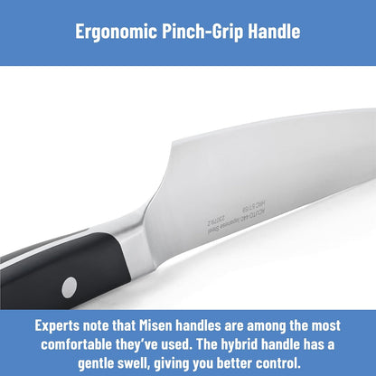 6.5-Inch Gyuto Knife – AICHI ACUTO440 High-Carbon Stainless Steel, Rust-Proof Japanese Chef’s Knife, Ergonomic Rounded Spine for Precision & All-Purpose Use - Black