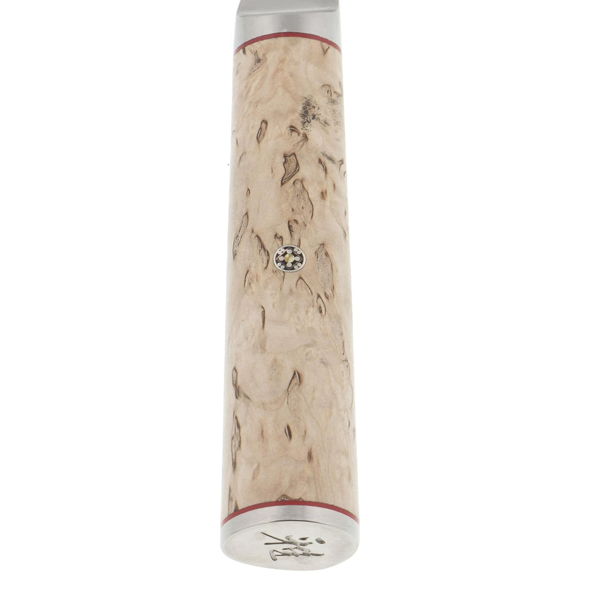 Miyabi Birchwood SG2 Japanese Kiritsuke Knife, 9.5-inch, All Purpose Kitchen Knife, Karelian Birch Handle, 100-layer flower Damascus pattern, Handcrafted in Seki, Japan