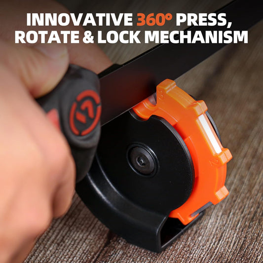 6-in-1 Garden Tool & Knife Sharpener – Carbide & Ceramic Blades for Pruners, Scissors, Axes, Machetes, Hedge Shears & Lawn Mower Blades – Repairs, Hones & Maintains Edges