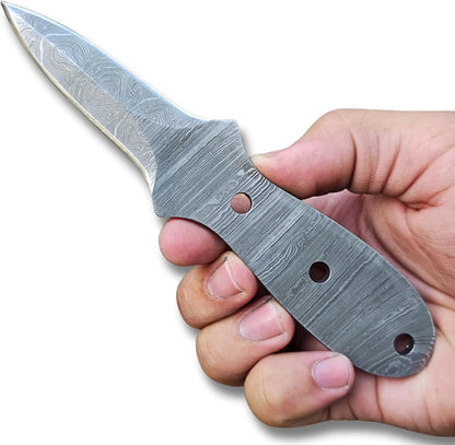 Oyster Knife Blank Full Tang Diy 6.5in Damascus Steel Blade Oyster Shucker Shucking Knife Blank