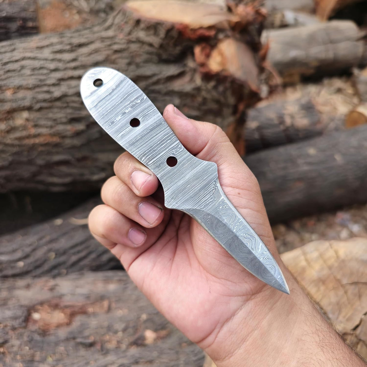 Oyster Knife Blank Full Tang Diy 6.5in Damascus Steel Blade Oyster Shucker Shucking Knife Blank
