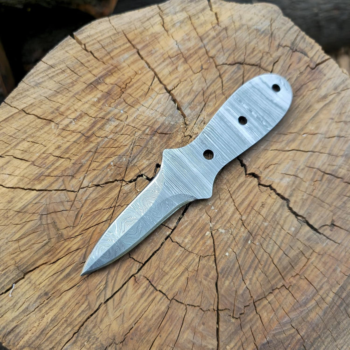 Oyster Knife Blank Full Tang Diy 6.5in Damascus Steel Blade Oyster Shucker Shucking Knife Blank