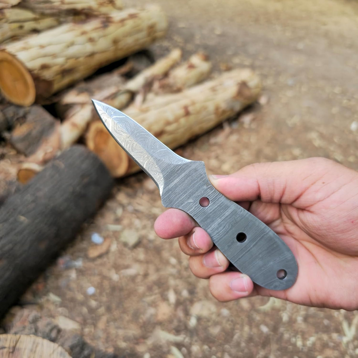Oyster Knife Blank Full Tang Diy 6.5in Damascus Steel Blade Oyster Shucker Shucking Knife Blank