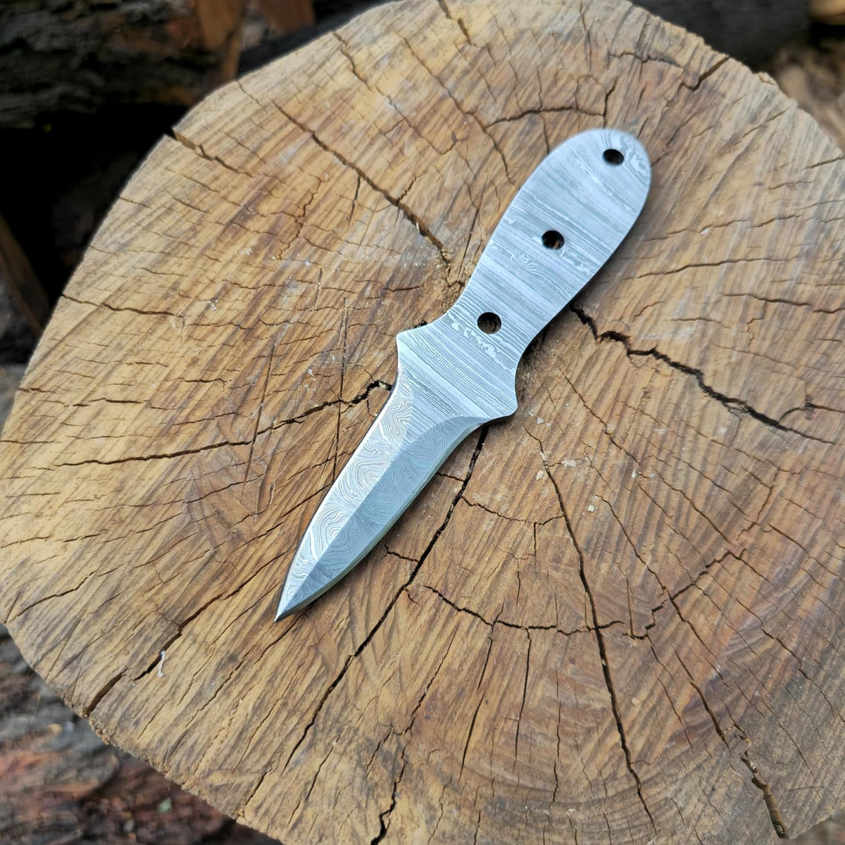 Oyster Knife Blank Full Tang Diy 6.5in Damascus Steel Blade Oyster Shucker Shucking Knife Blank
