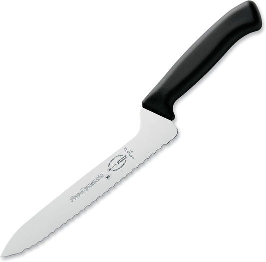 ProDynamic Sandwich Knife - Offset bread knife with 7’’ blade & 56 HRC - Ideal for cutting bread - NSF Certified - High carbon - Ultra Sharp - Ergonomic handle - Made in Germany