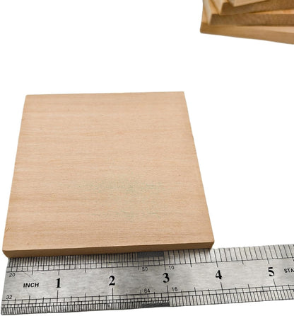 2PCS Unfinished Basswood Blocks for Crafts, Wood Craft Panels for Art, Engraving, Painting, DIY Projects, Chip Carving, Fretwork (7.87 x 3.93 x 0.78 in)