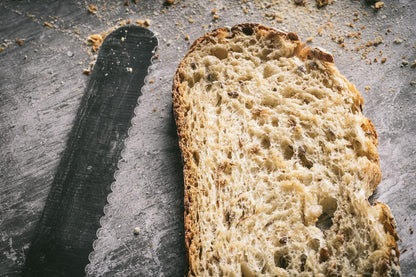 Offset Bread Knife 9 in. Blade - Black or Red - Home and Commercial Kitchen (3 Pack - Black)