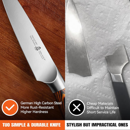 Bread Knife, 9 inch Sharp Serrated Slicing Knife for Homemade Sourdough Bread, High Carbon German Steel, Ergonomic Handle, Gift Box Included