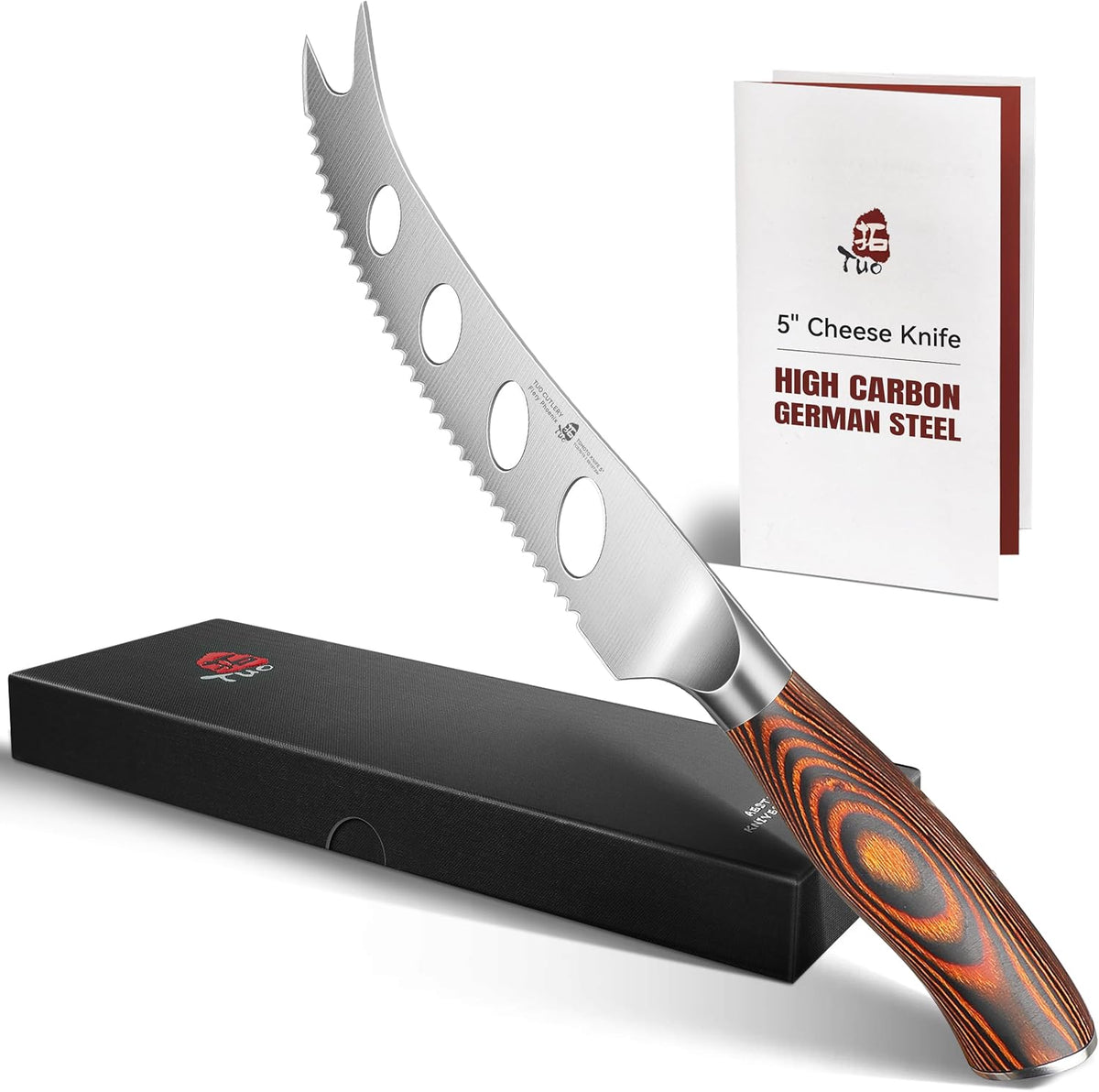 Bread Knife, 9 inch Sharp Serrated Slicing Knife for Homemade Sourdough Bread, High Carbon German Steel, Ergonomic Handle, Gift Box Included