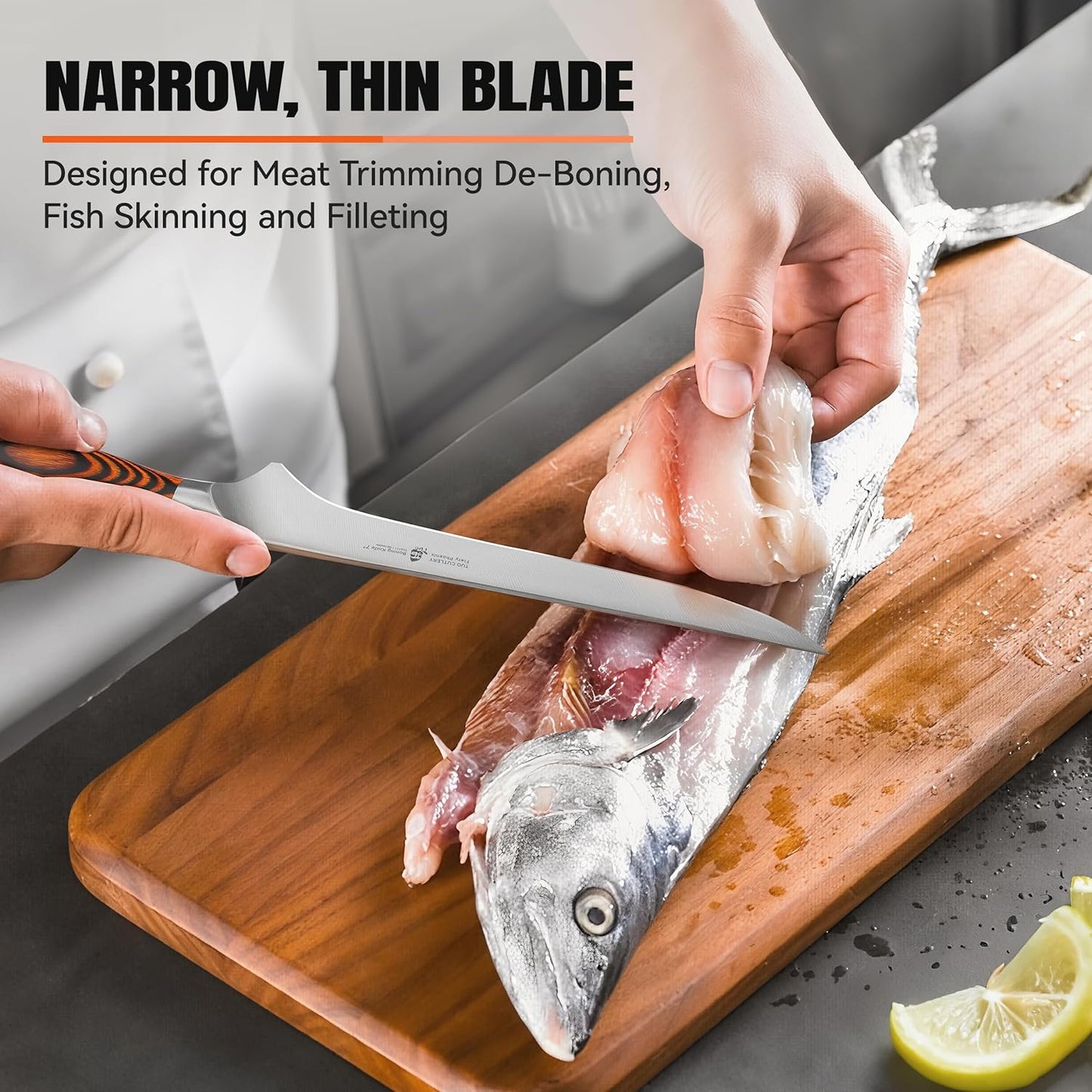 Bread Knife, 9 inch Sharp Serrated Slicing Knife for Homemade Sourdough Bread, High Carbon German Steel, Ergonomic Handle, Gift Box Included
