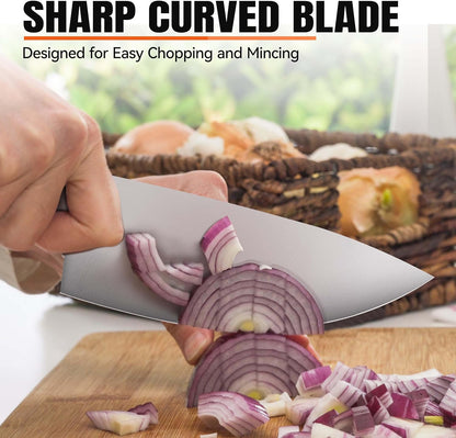 Bread Knife, 9 inch Sharp Serrated Slicing Knife for Homemade Sourdough Bread, High Carbon German Steel, Ergonomic Handle, Gift Box Included