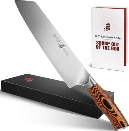 Bread Knife, 9 inch Sharp Serrated Slicing Knife for Homemade Sourdough Bread, High Carbon German Steel, Ergonomic Handle, Gift Box Included