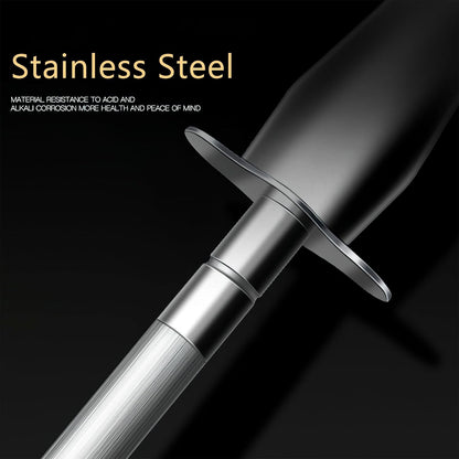 12.20 Inch Stainless Steel Handheld Cutter Sharpener Rod for Kitchen Knives Scissors and Household Tools Multifunctional Knife Honing Stick