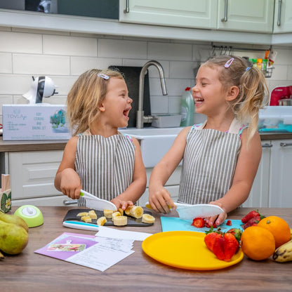 TOVLA JR. Premium Montessori Kid-Safe Knife & Cutting Board Set – Real Kitchen Tools for Toddlers & Young Kids Learning to Cook, Safe & Easy for Begin...