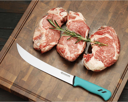 Cimeter Butcher Knife - 10" (255mm) Curved Blade - Premium High-carbon Molybdenum Steel - Ergonomic Non-slip Handle