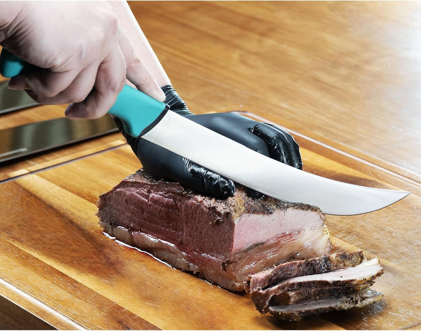 Cimeter Butcher Knife - 10" (255mm) Curved Blade - Premium High-carbon Molybdenum Steel - Ergonomic Non-slip Handle