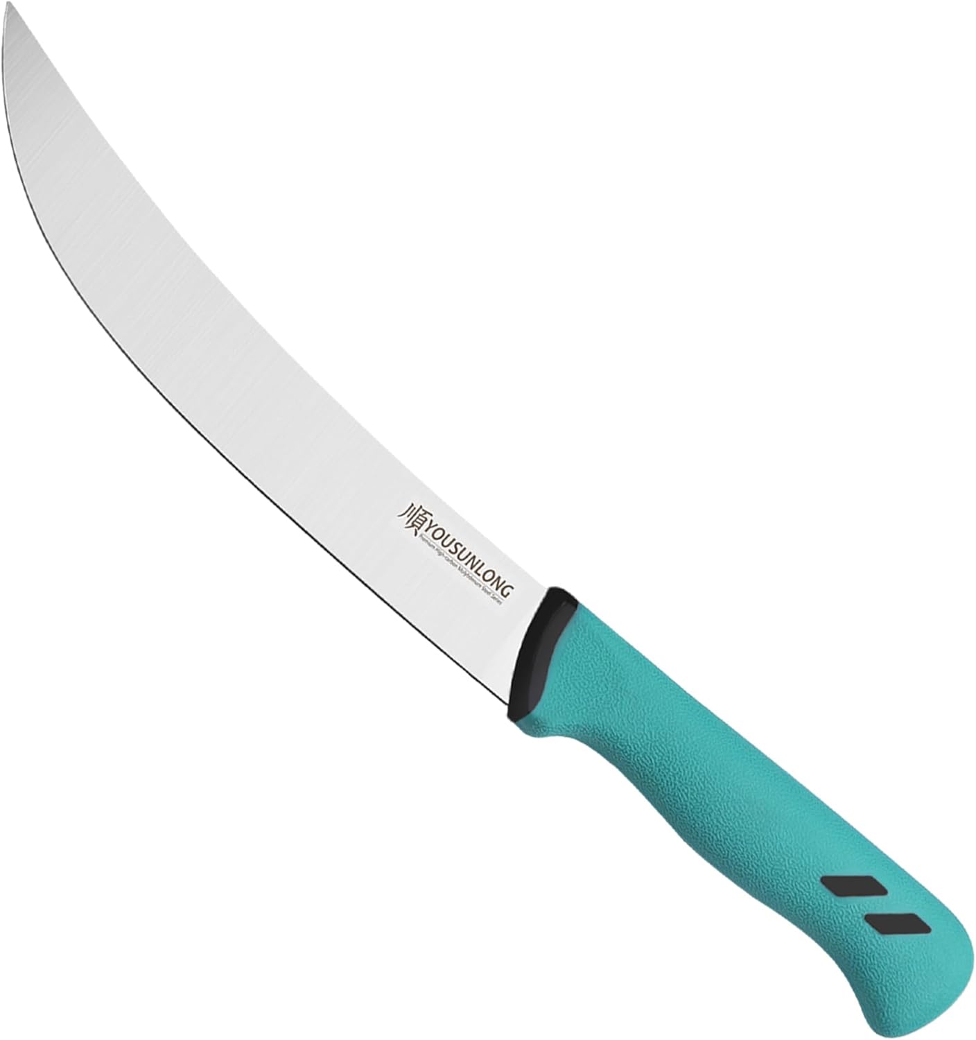 Cimeter Butcher Knife - 10" (255mm) Curved Blade - Premium High-carbon Molybdenum Steel - Ergonomic Non-slip Handle