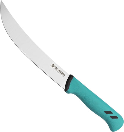 Cimeter Butcher Knife - 10" (255mm) Curved Blade - Premium High-carbon Molybdenum Steel - Ergonomic Non-slip Handle
