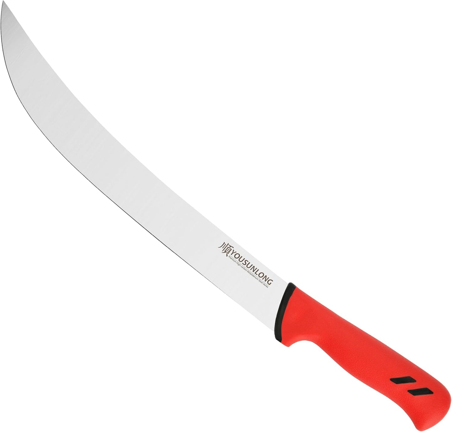 Cimeter Butcher Knife - 10" (255mm) Curved Blade - Premium High-carbon Molybdenum Steel - Ergonomic Non-slip Handle