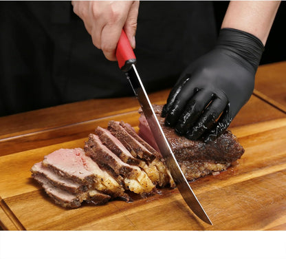 Cimeter Butcher Knife - 10" (255mm) Curved Blade - Premium High-carbon Molybdenum Steel - Ergonomic Non-slip Handle
