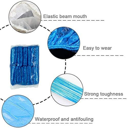 Disposable Arm Sleeves Covers, 100pcs Waterproof PE Oversleeves Covers
