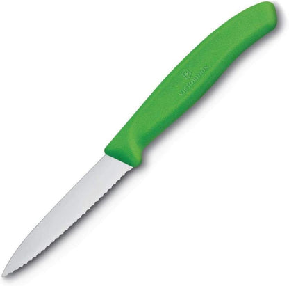 6.7636.L115 Swiss Classic Paring Knife for Cutting and Preparing Fruit and Vegetables Serrated Blade in Pink, 3.1 inches
