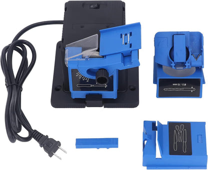 Multi Task Sharpener Tool, 65W Drill Bit Sharpener Multifunctional Electric Knife Sharpener High Strength Electric Cutter Sharpening Machine 15 to 50 Degree Angle for Grinding