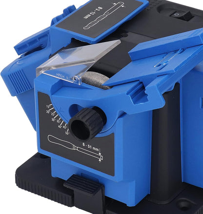 Multi Task Sharpener Tool, 65W Drill Bit Sharpener Multifunctional Electric Knife Sharpener High Strength Electric Cutter Sharpening Machine 15 to 50 Degree Angle for Grinding
