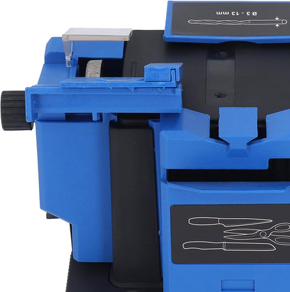 Multi Task Sharpener Tool, 65W Drill Bit Sharpener Multifunctional Electric Knife Sharpener High Strength Electric Cutter Sharpening Machine 15 to 50 Degree Angle for Grinding