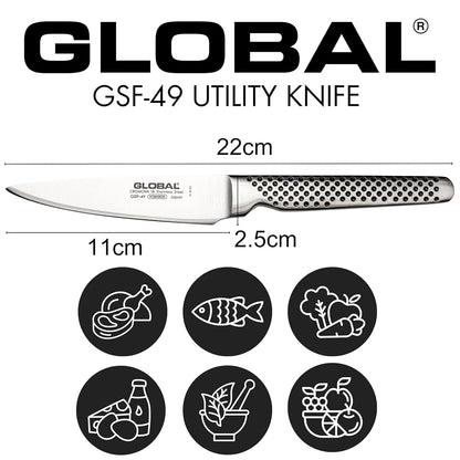 Global GSF-49-4 1/2 inch, 11cm Utility Knife